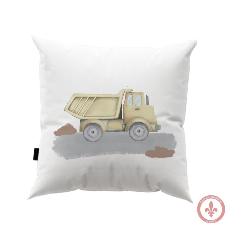 Housse de coussin Camion Tonka
