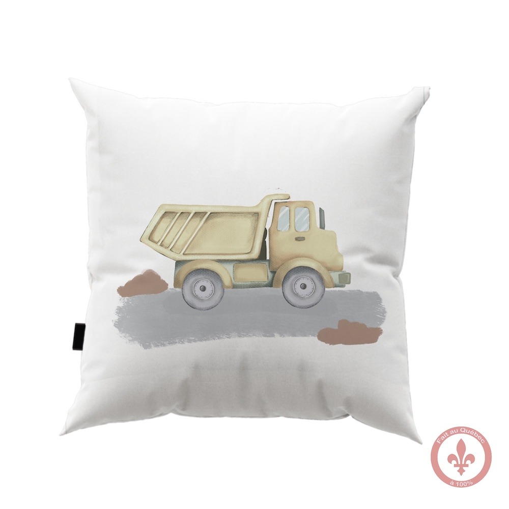 Housse de coussin Camion Tonka