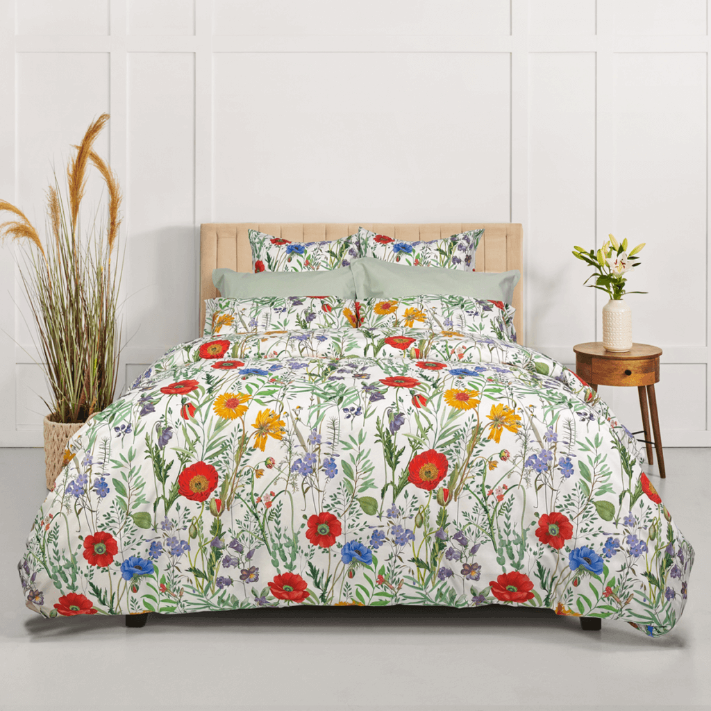Kit De Broderie Au Point De Croix Motif Mer Et Fleur Estampillé Avec