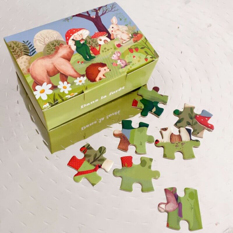 Puzzle-pour-enfant-dans-la-forêt 88 pièces 