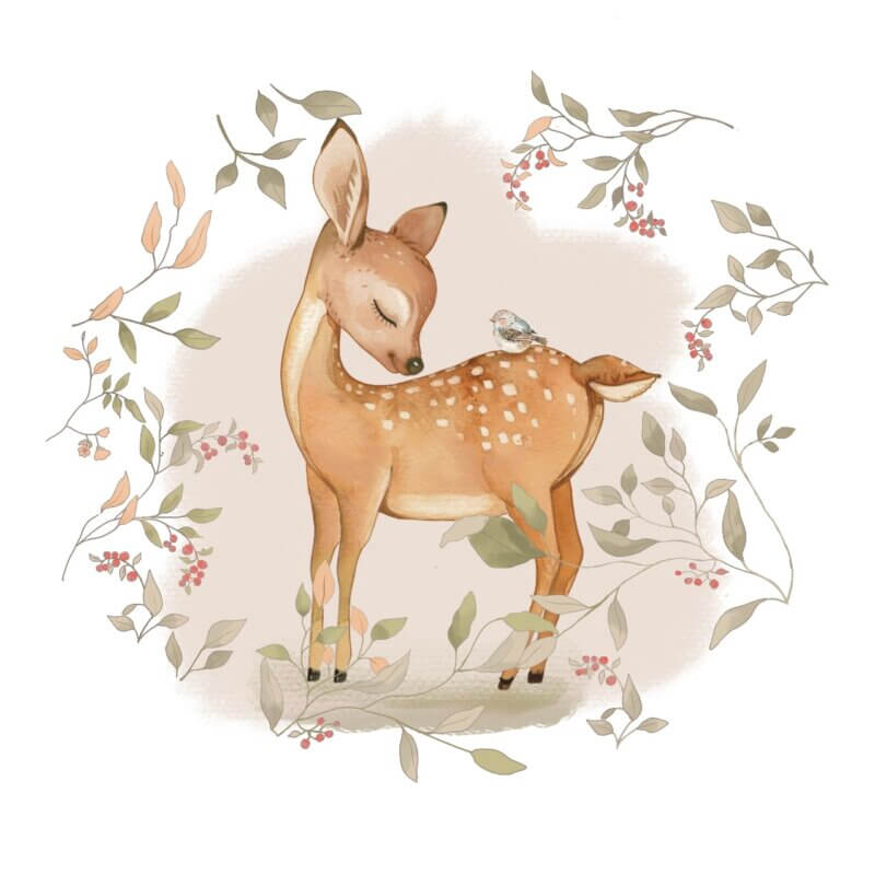 affiche enfant chevreuill